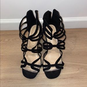 Black Strappy Heels